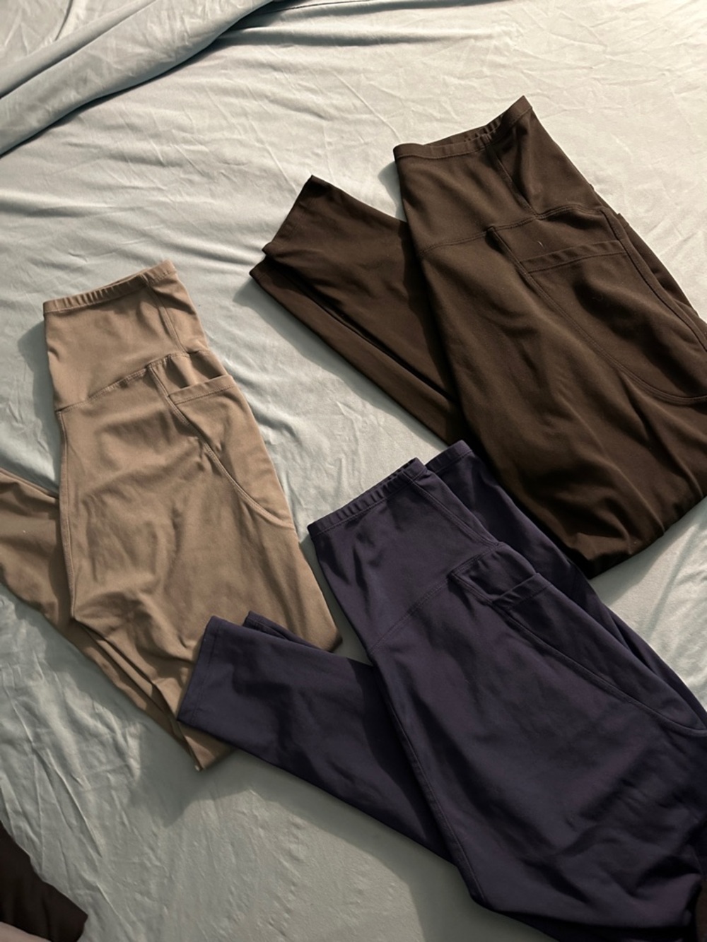 Women’s maternity Stretch Pants - black, light grey and Navy